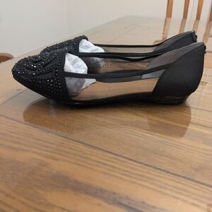 J. Renee Pariella Women's Slip on Black Shoes Size 10W